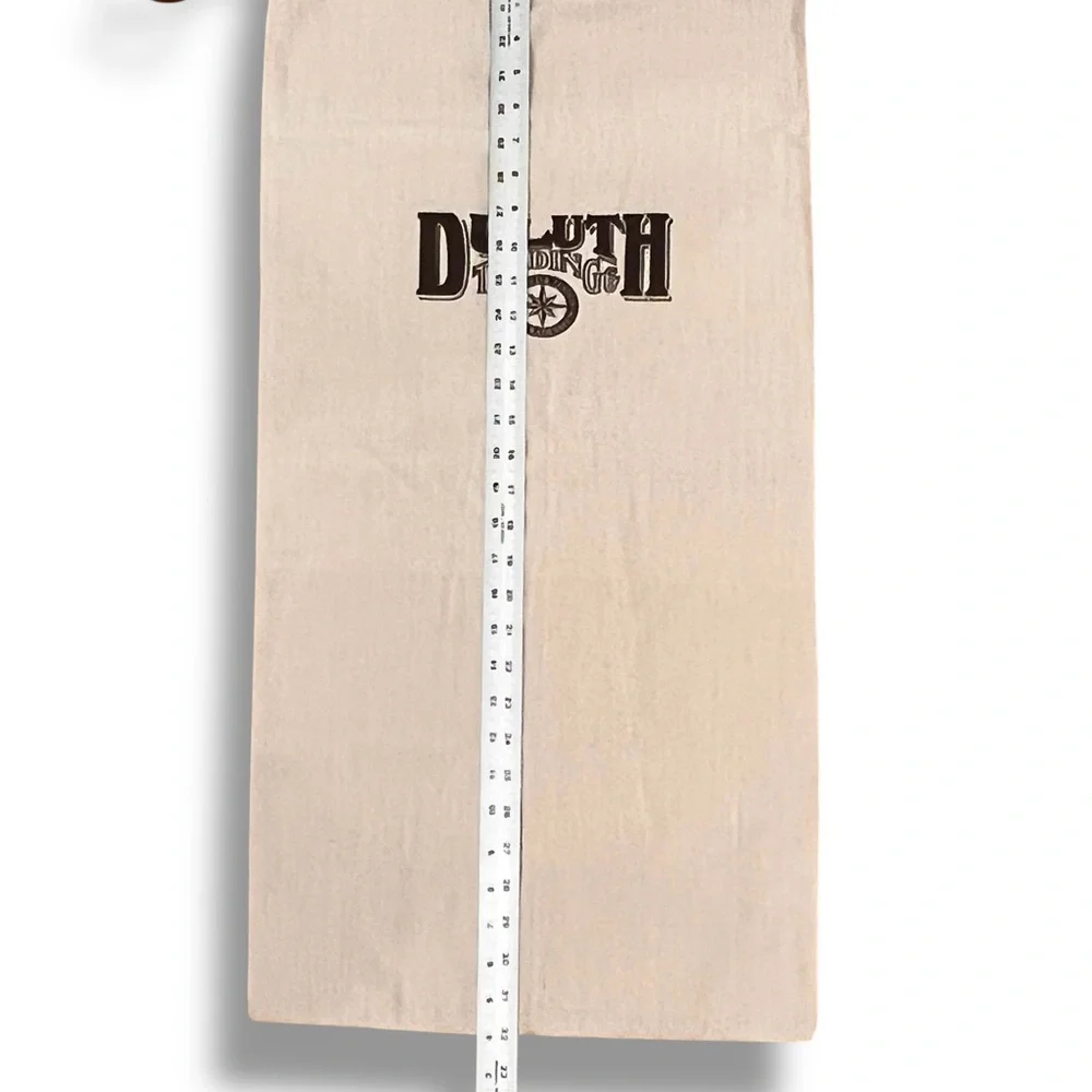 Duluth Trading Co Canvas Drawstring Laundry Dust Bag XL  OD 16 X 32” NWOT Cream